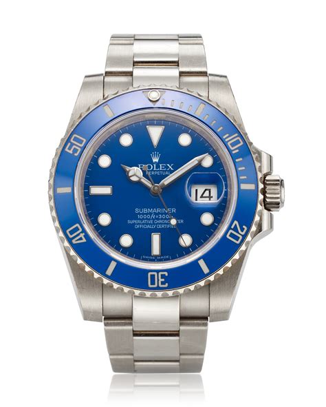 rolex submariner 18k white gold|rolex submariner smurf.